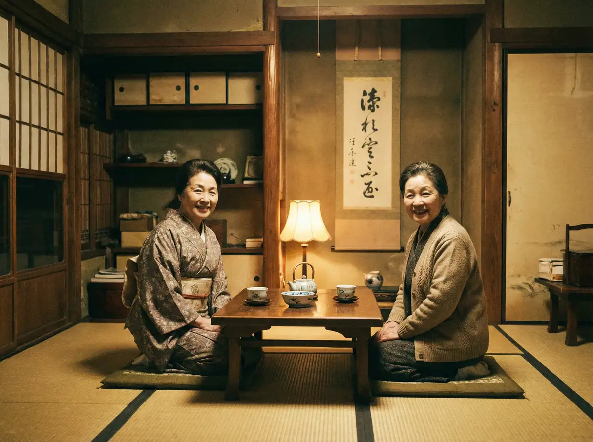 两位优雅的 女性向-最新女性向小说|免费在线阅读与影视下载 在日式茶室中品茶交谈